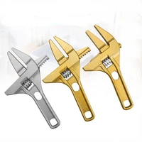 multi function adjustable wrench aluminium alloy large open wrench universal spanner water pipe screw bathroom repair tool