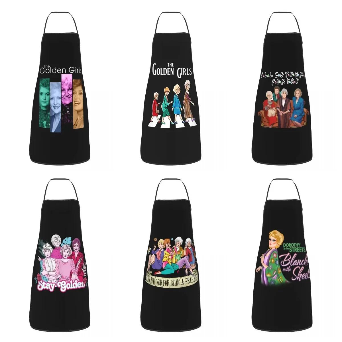 Фартуки с рисунком золотистых девушек Dorothy винтажные улыбкой для женщин и мужчин