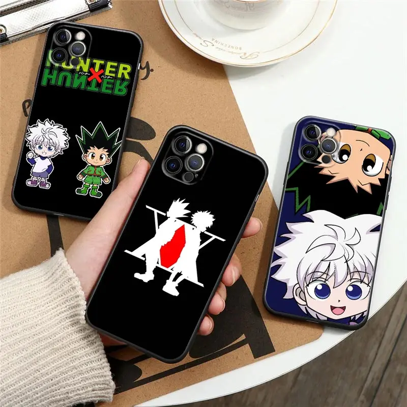 HxH Hisoka Killua Gon аниме черный чехол для телефона IPhone 12 11 13 14 Pro Max XS XR 8 7 Plus SE мягкий Hunter X