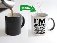 i m death quote mugs magic cups porcelain wife mug husband coffee mugs papa tea cup heat reveal mug cold hot sensitive beer cups