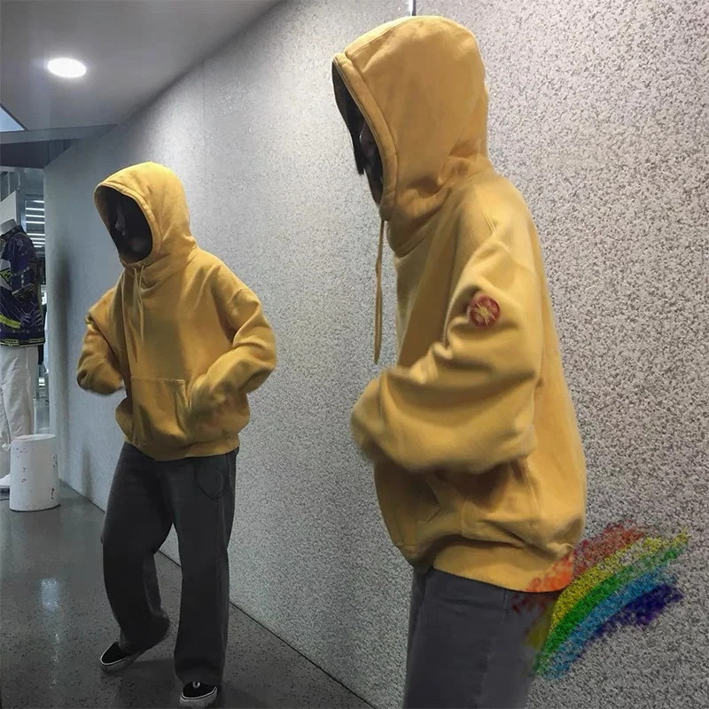 

Vintage Batik Yellow Cavempt C.E HOODY Men Woman 1:1 Top Quality Hoodie Sweatshirts Cav Empt Pullover