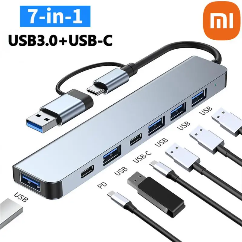 

Xiaomi USB3.0 Type C Docking Station Portable USB C HUB 4 Port USB 2.0 Hub PD TF Card Hub 3.0 USB Adapter Station Ultra Slim