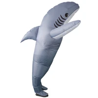 new shark inflatable suit cartoon animal role playing stage performance props animal walking inflatable suit man eating shark