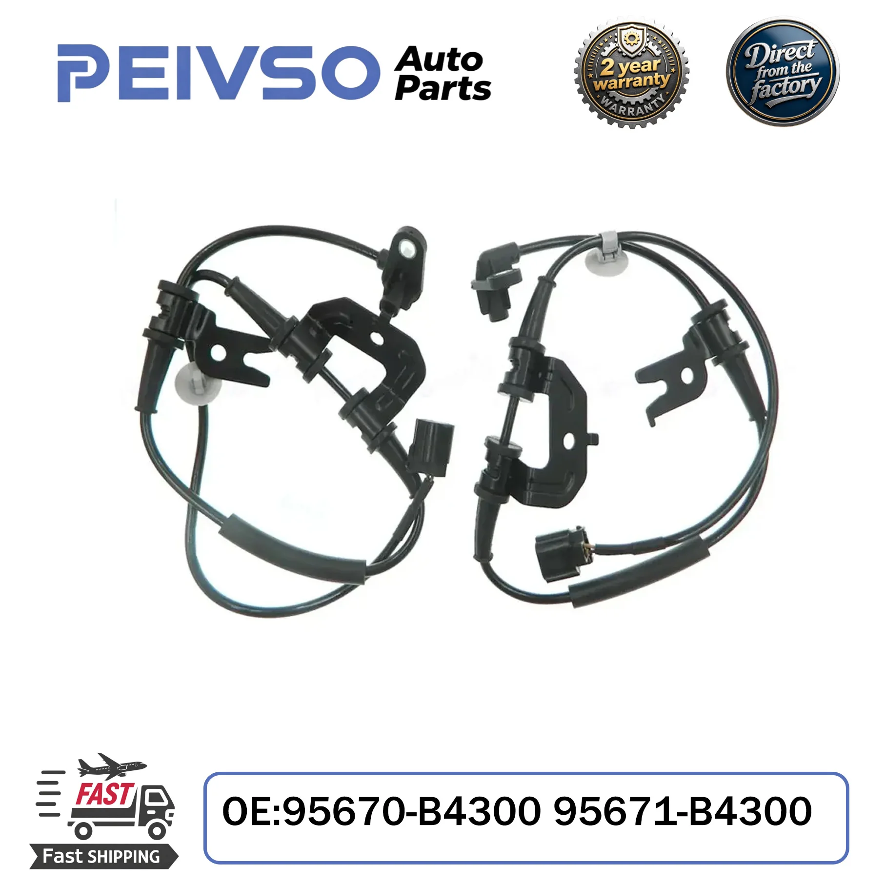 Фото 95670-B4300 95671-B4300 НОВЫЙ датчик ABS скорости вращения колеса для Hyundai i10 BA IA G3LA G4LA B3LA I10 Saloon 95670B4300 №1