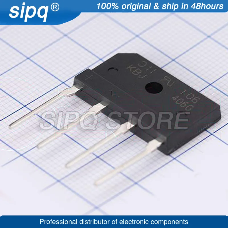 

Мостовой выпрямитель KBJ406G KBJ406 4A 600V KBJ, абсолютно новый и оригинальный, оригинальный товар, 10 шт./партия