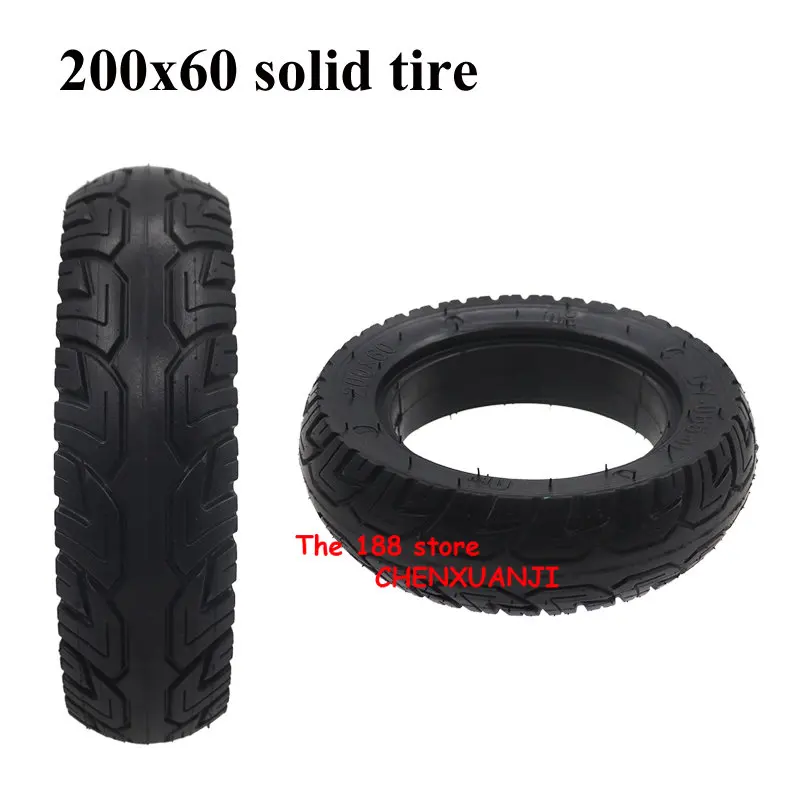 

8-дюймовый электрический скутер 200x60, цельная шина, складной скутер, расширение моторного колеса, Взрывозащищенная износостойкая шина