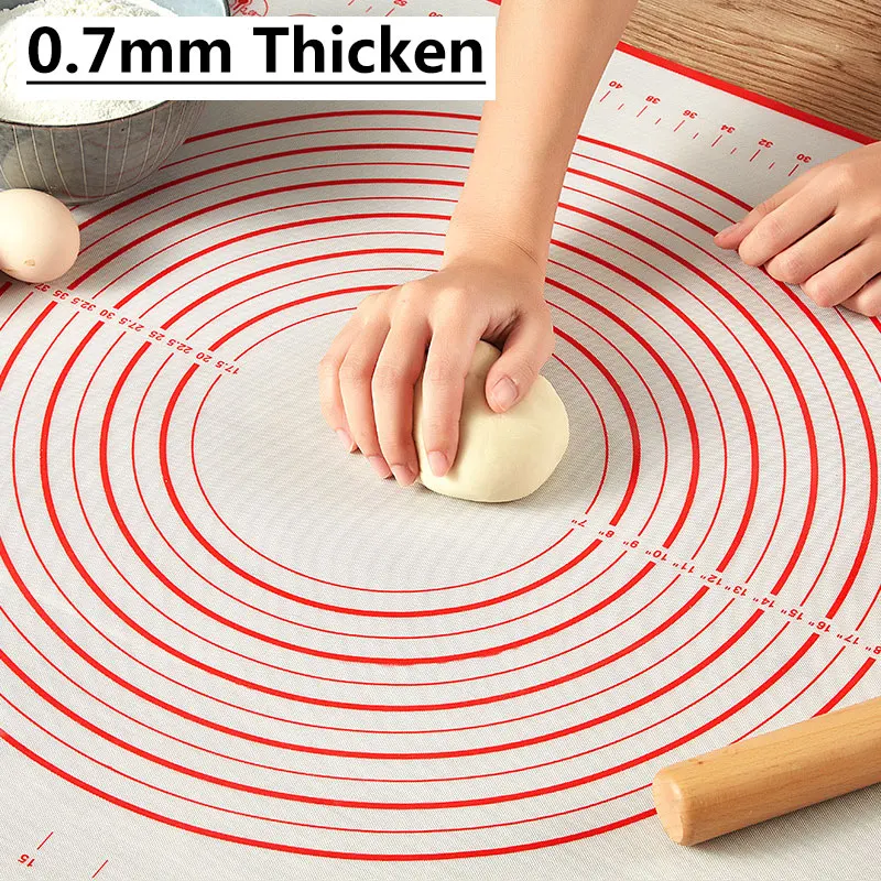 

80*60 Silicone Baking Mat 0.7mm Thicken Rolling Kneading Dough Mat Pizza Cake Tools Oven Baking Mat Non-Stick Pastry Bakeware