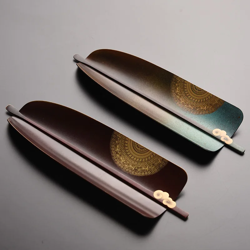 

Copper Tea Spoon Tea Holder Kung Fu Tea Set Tea Ceremony Utensils Tea Art Tea Pick Tea Needle Teaspoon Teaspoon Six Gentlemen