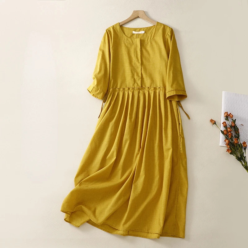 

New 2023 Fashion Party Dress Elegant Dress Summer Cotton Comfortable Commuting Dresses for Women Wardrobe Elegant Pretty
