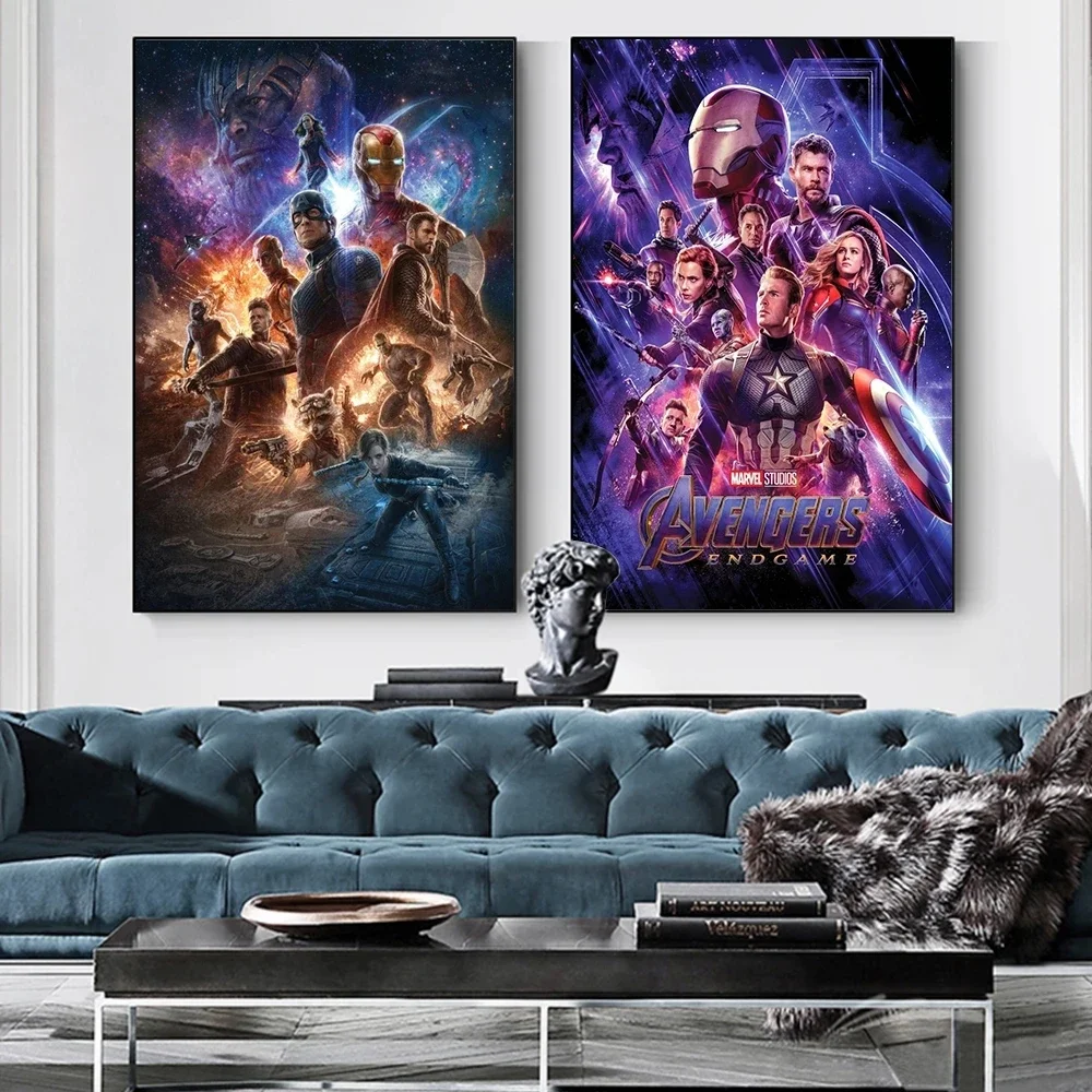 

Marvel мстители супергерой фильм плакат Железный человек Человек-паук танос холст живопись гостиная домашний декор искусство картина Куадрос