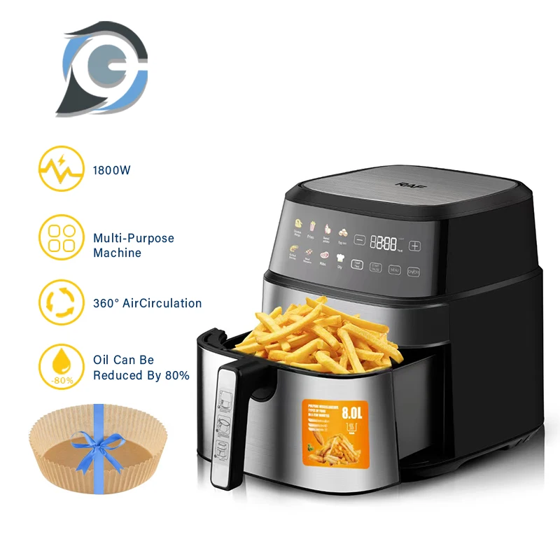 S Without Oil 1700w Multi-function  With Touchscreen Household Air Fryer