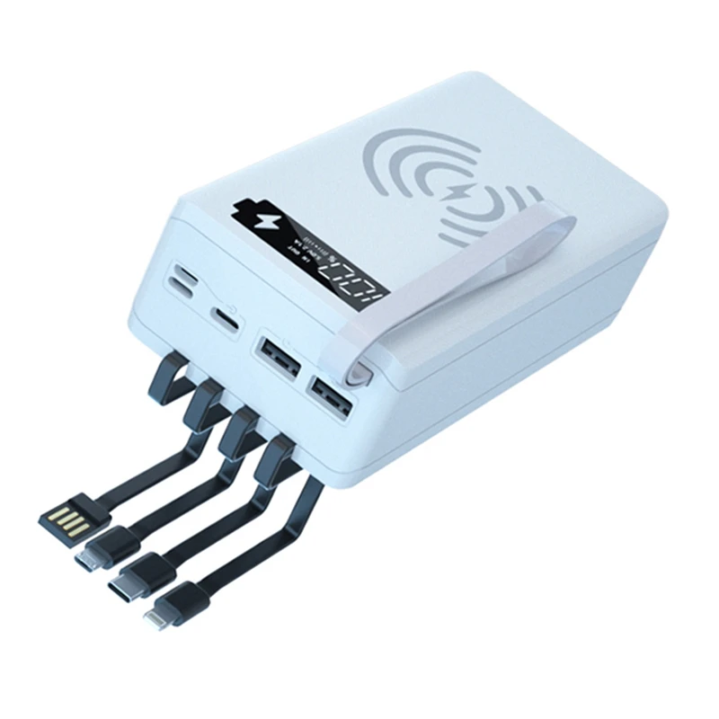 

Чехол для внешнего аккумулятора со встроенным кабелем Micro-USB Type-C