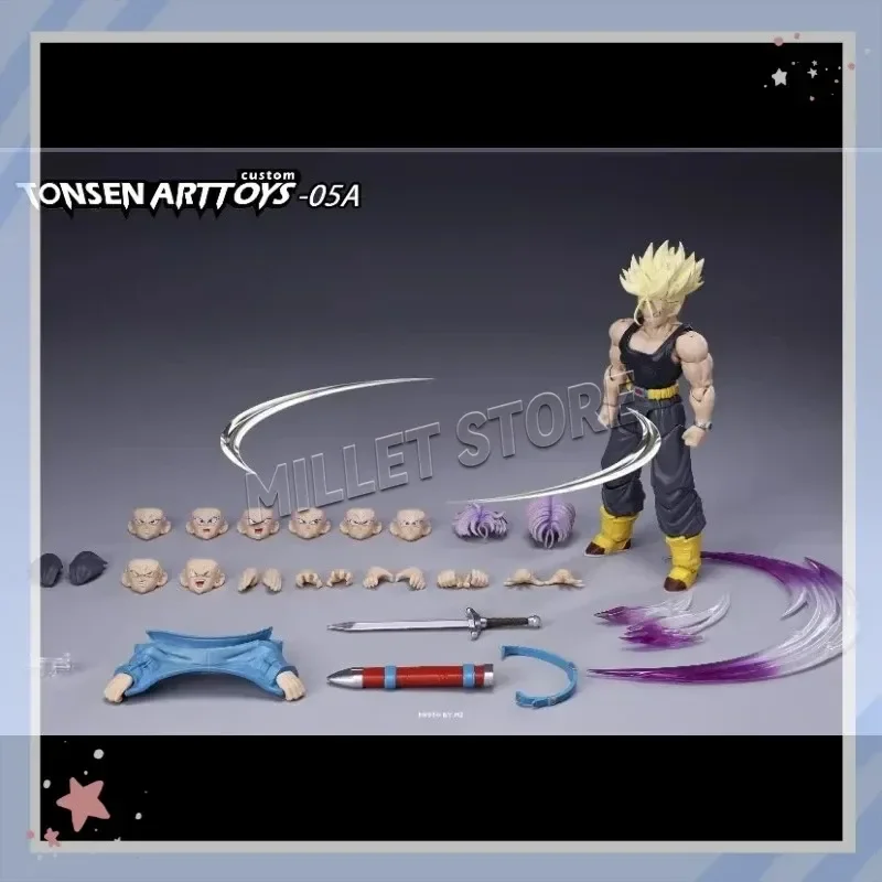 Фото Фигурка Tonsen Arttoys Kamione Dragon Ball Z Super Saiyan SSJ SSJ2 Транкс 05a 05b для Tonsenarttoys №4