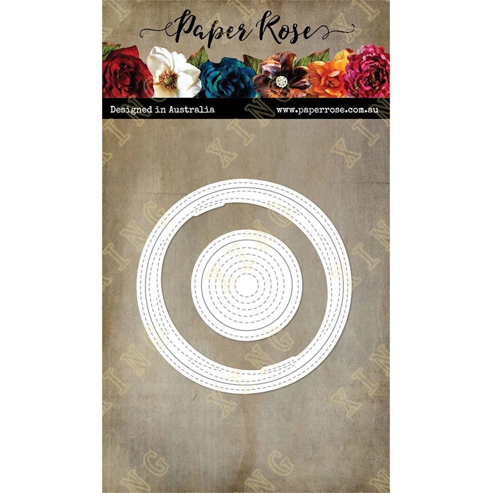 

2022 New Stitched Inside out Circles Metal Cutting Dies Scrapbook Diary Decoration Embossing Template Diy Greeting Card Handmade