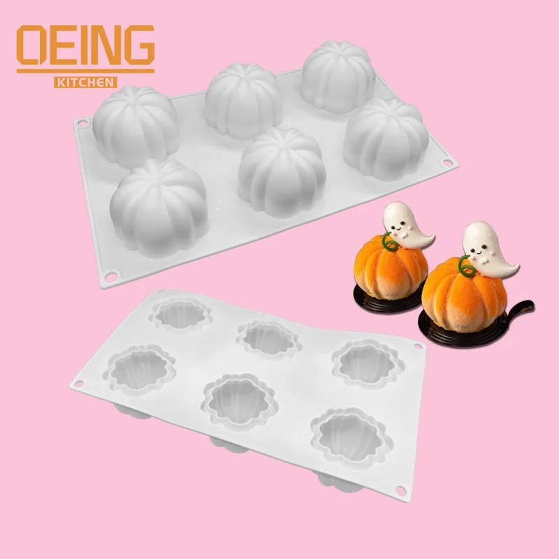 Halloween Pumpkin Silicone Cake Mold for Chocolate Mousse Ice Cream Jelly Pudding Dessert Bakeware Pan Decorating Tools