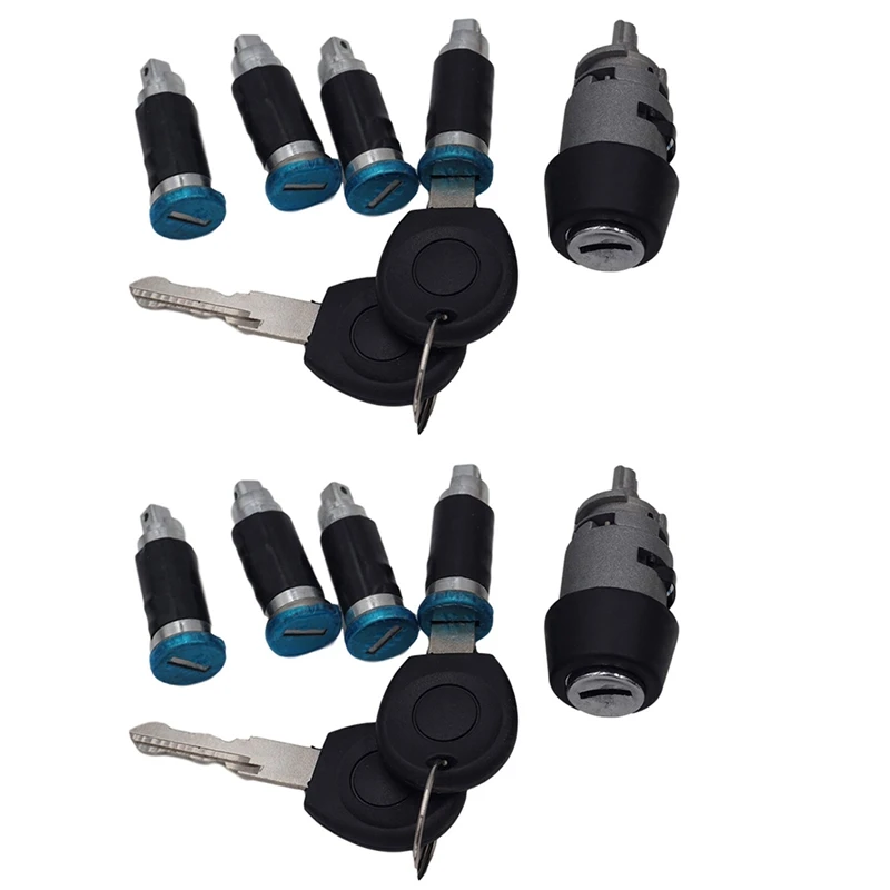 2 комплекта переключатель зажигания 8 ствол дверного замка 4 ключа 701837205 для T4