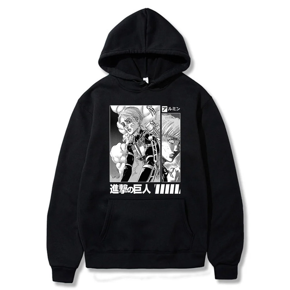 

Anime Attack on Titan Aot Hoodies Armin Arlert Sweatshirts Cozy Tops Pullovers Sudadera Felpa Moletom