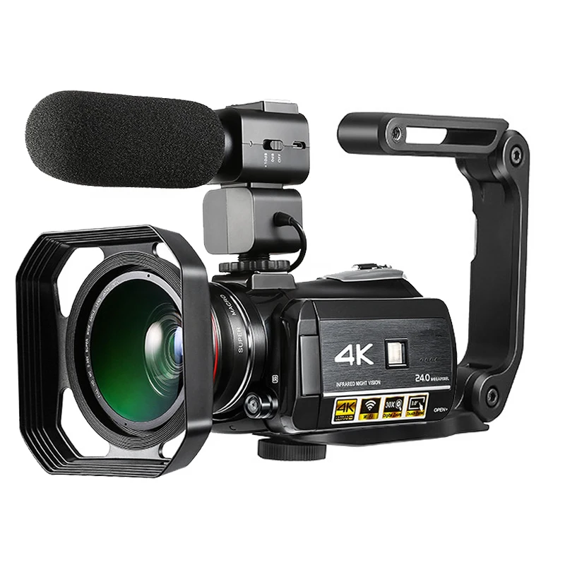 

24 mega pixels/30 x optical zoom/3.0'' touch display super 4k wifi digital video camcorder