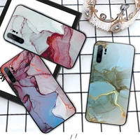marble art pattern phone case for huawei honor mate 10 20 30 40 i 9 8 pro x lite p smart 2019 y5 2018 nova 5t