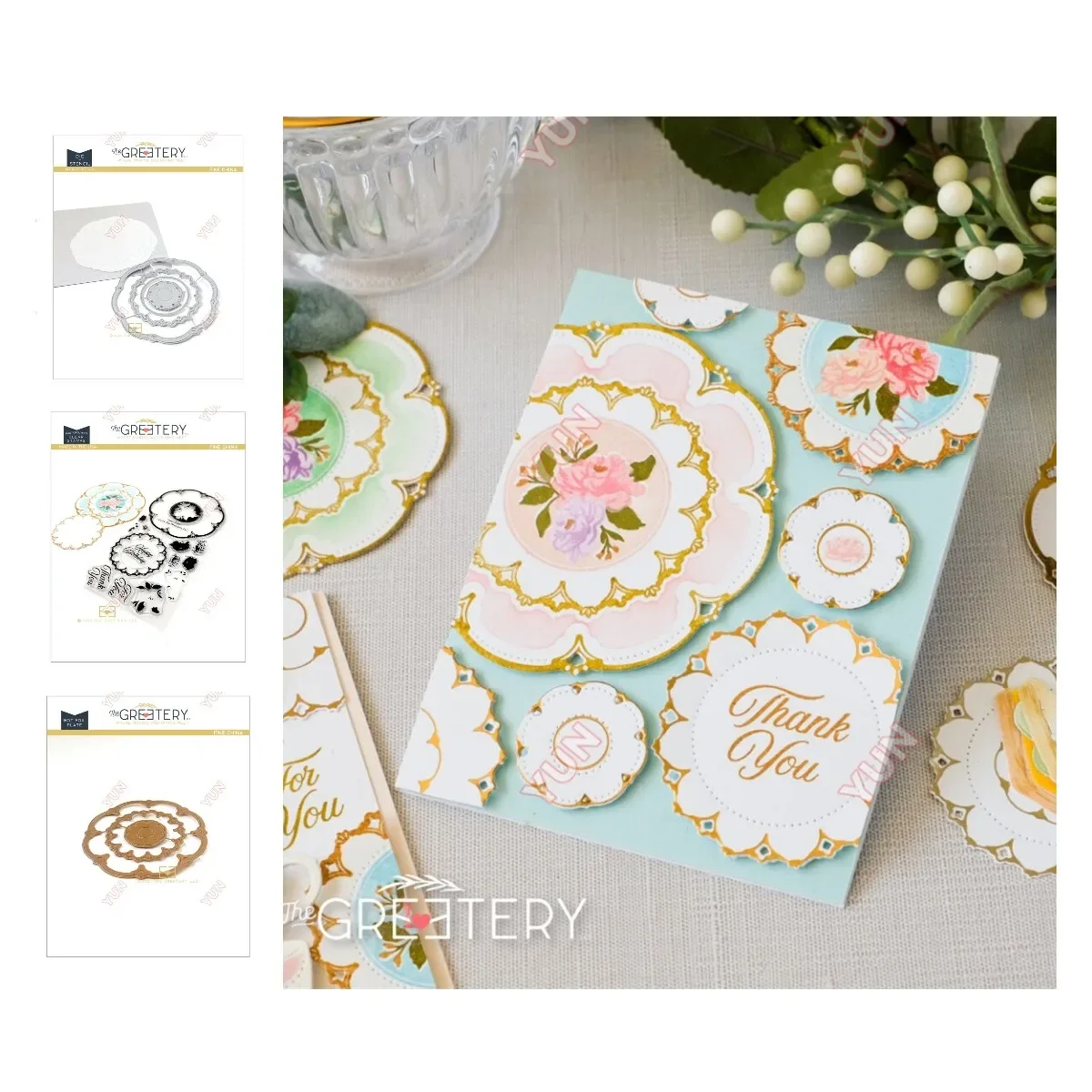 Металлические Вырубные штампы из тонкого фарфора Лидер продаж пластина фольги