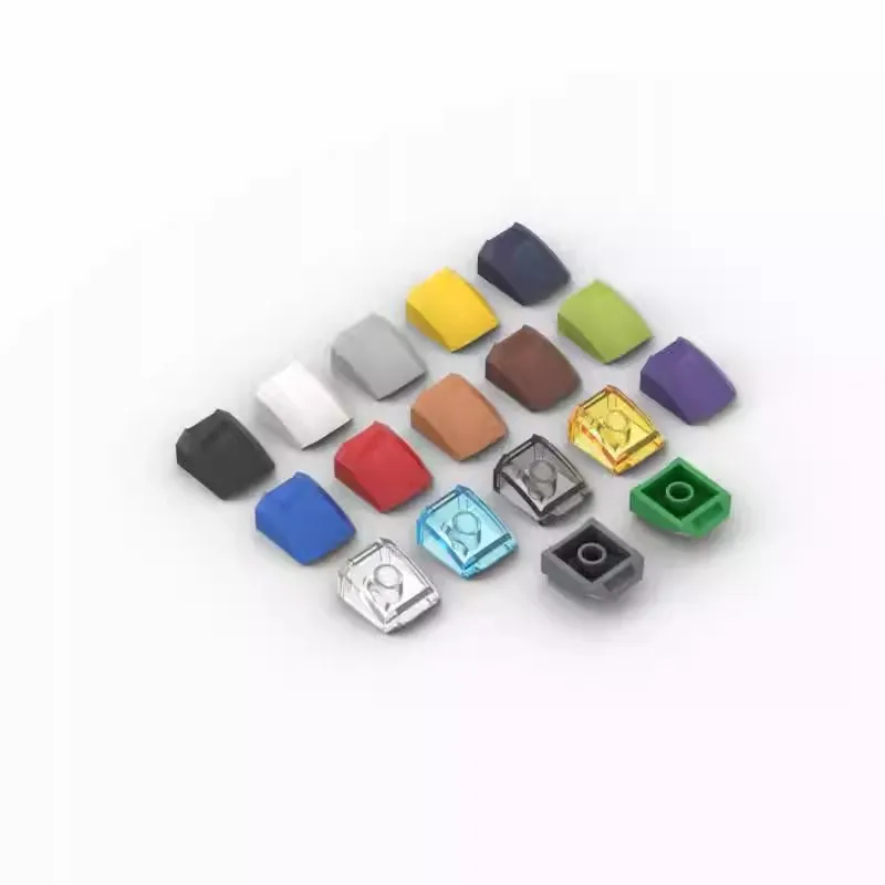 50 шт. MOC 30602 pendenza curva 2x2 con labbro mattoni compatibili fai da te Assmble blocchi cervello giocatto particellevala