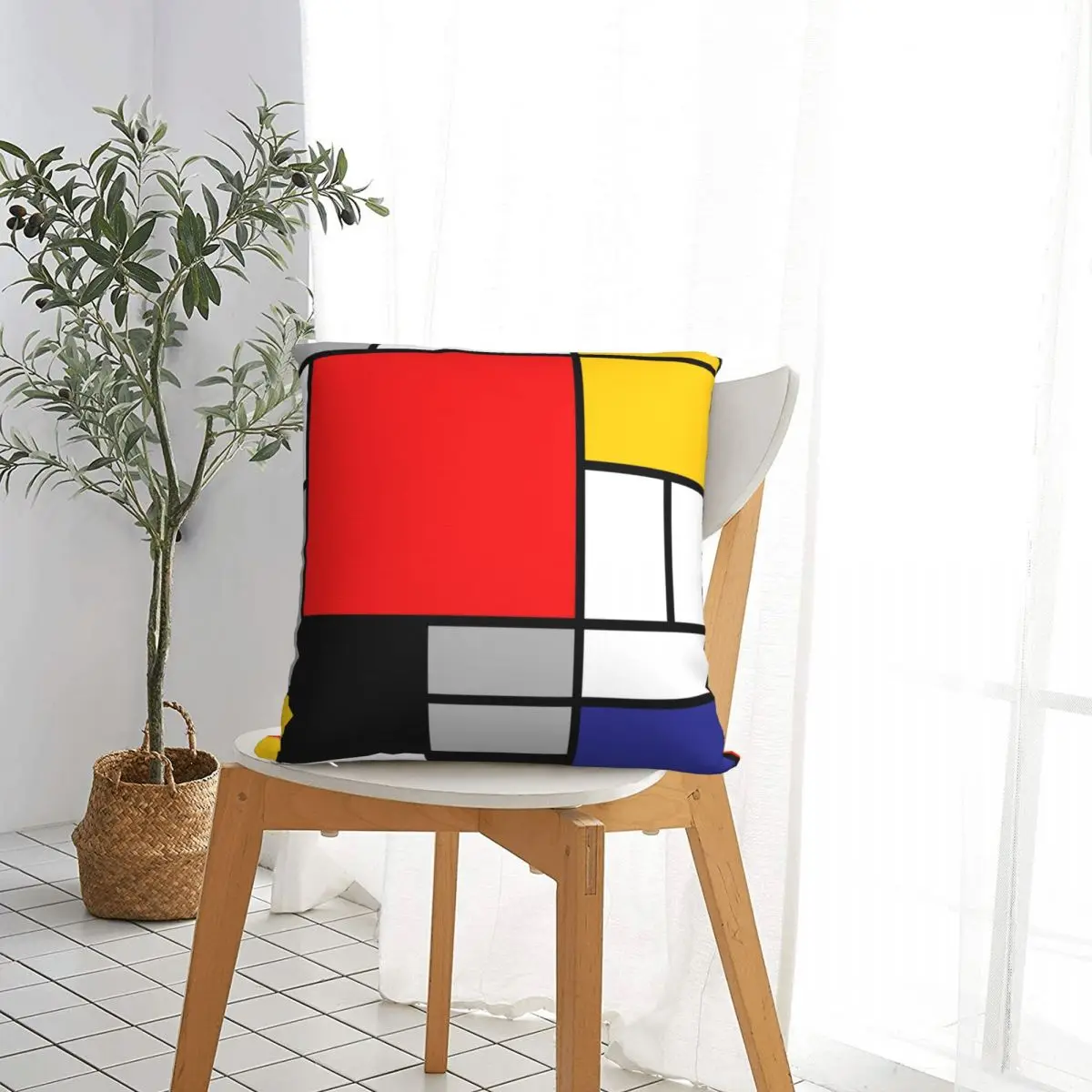 Подушка в стиле Mondrian фотосессия абстрактная фотография искусственное украшение