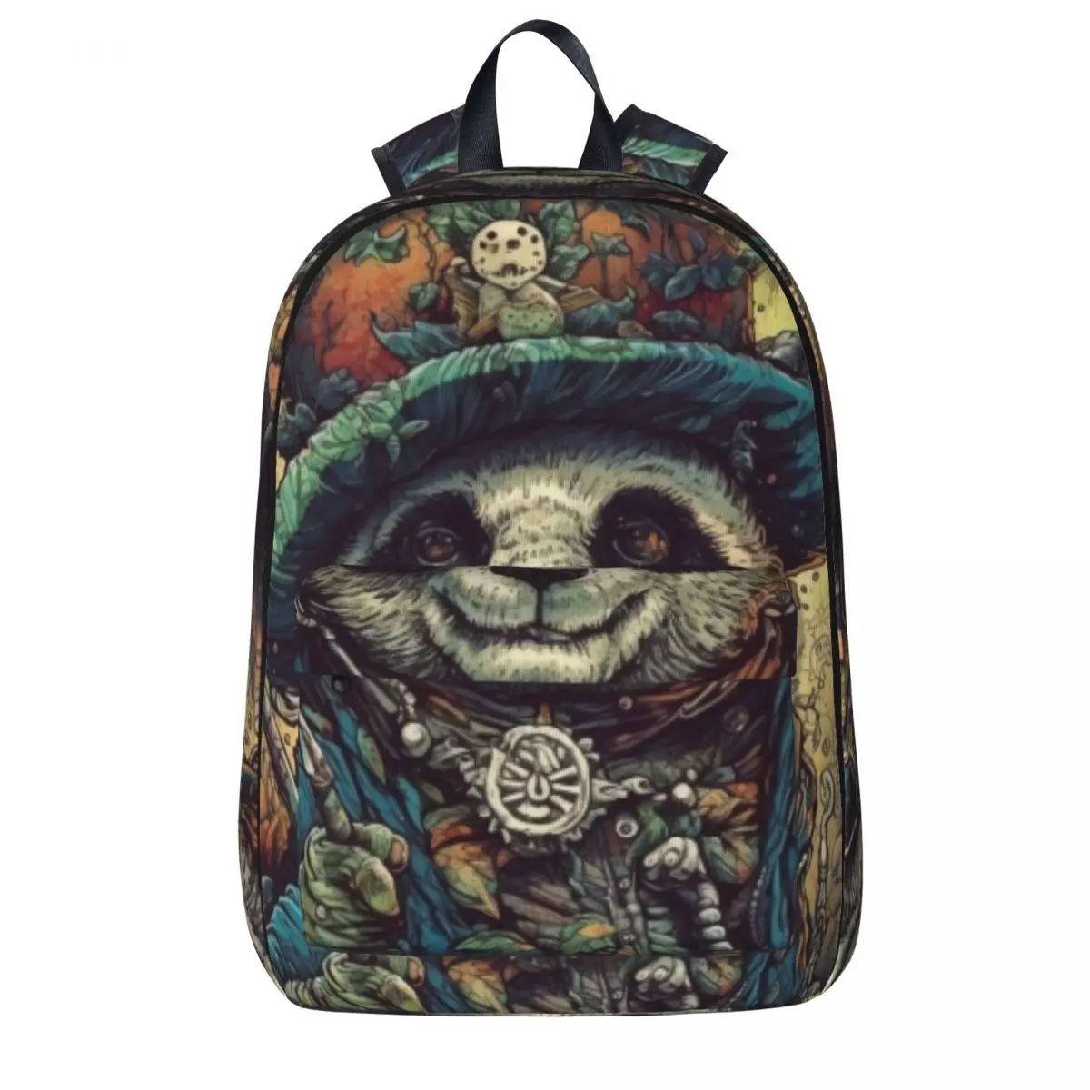

Panda Backpack Pop Caricatures Aesthetic Backpacks Youth Outdoor Style Lightweight High School Bags Colorful Rucksack