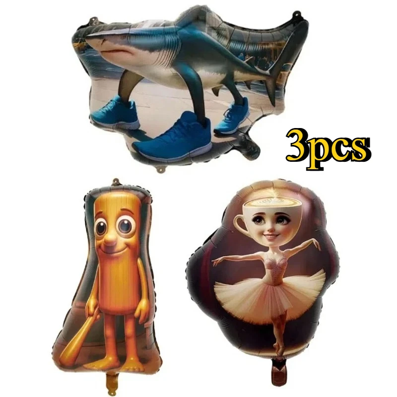 

Набор шаров MINISO Brainrot Ballerina Cappuccino Assasino Tungtungsahur Tralalero Tralala Shark