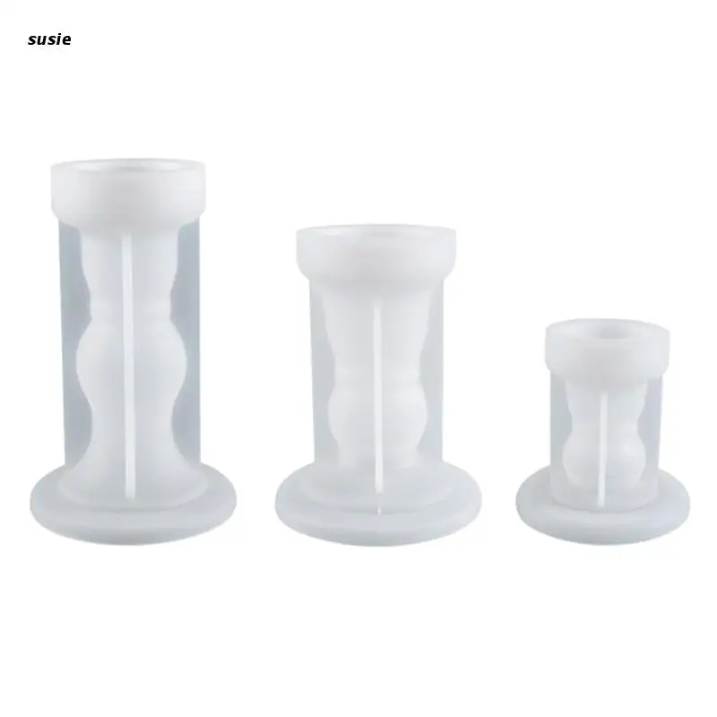 

X7YA Candlestick Silicone Mold for DIY Resin Casting Crafts and Cement Home Decor