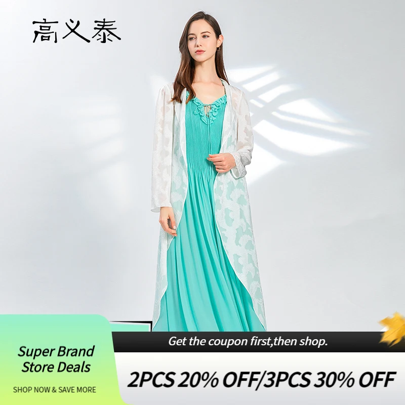 

Love Casual Scarf Collar Silk Thin Open Stitch Curved Hem Long Sleeves Cardigan White Loose Asymmetric Shawl Coats New FY019