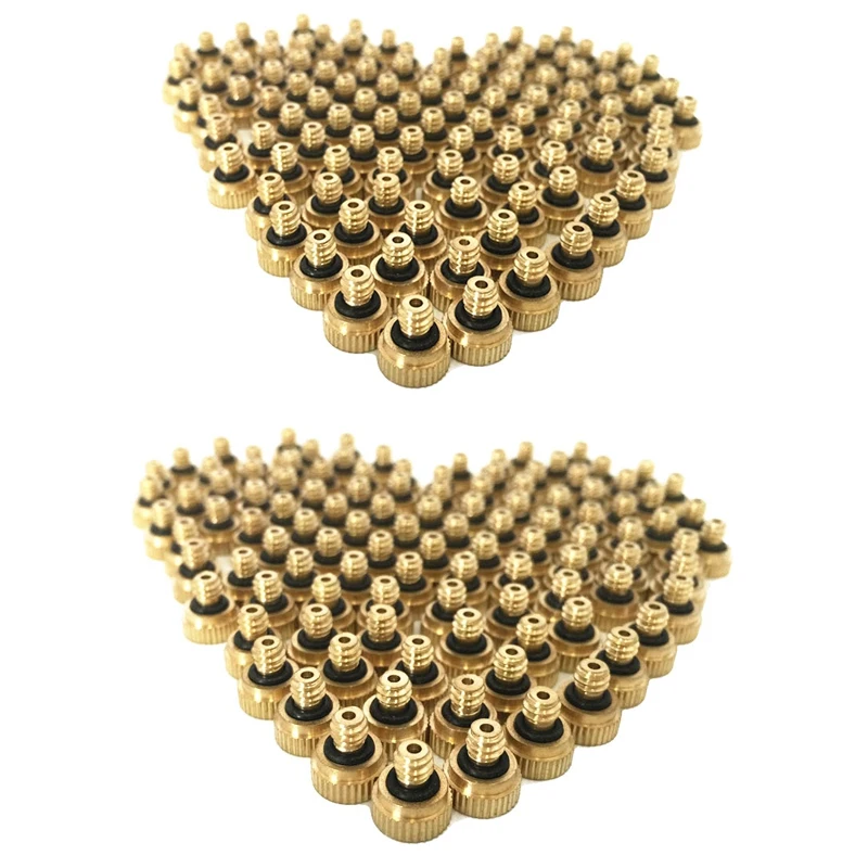 

40Pcs Fog Mist Nozzle,Low Pressure Mist Cooling Nozzle,Misting Nozzles Orifice 0.2Mm & 0.1Mm
