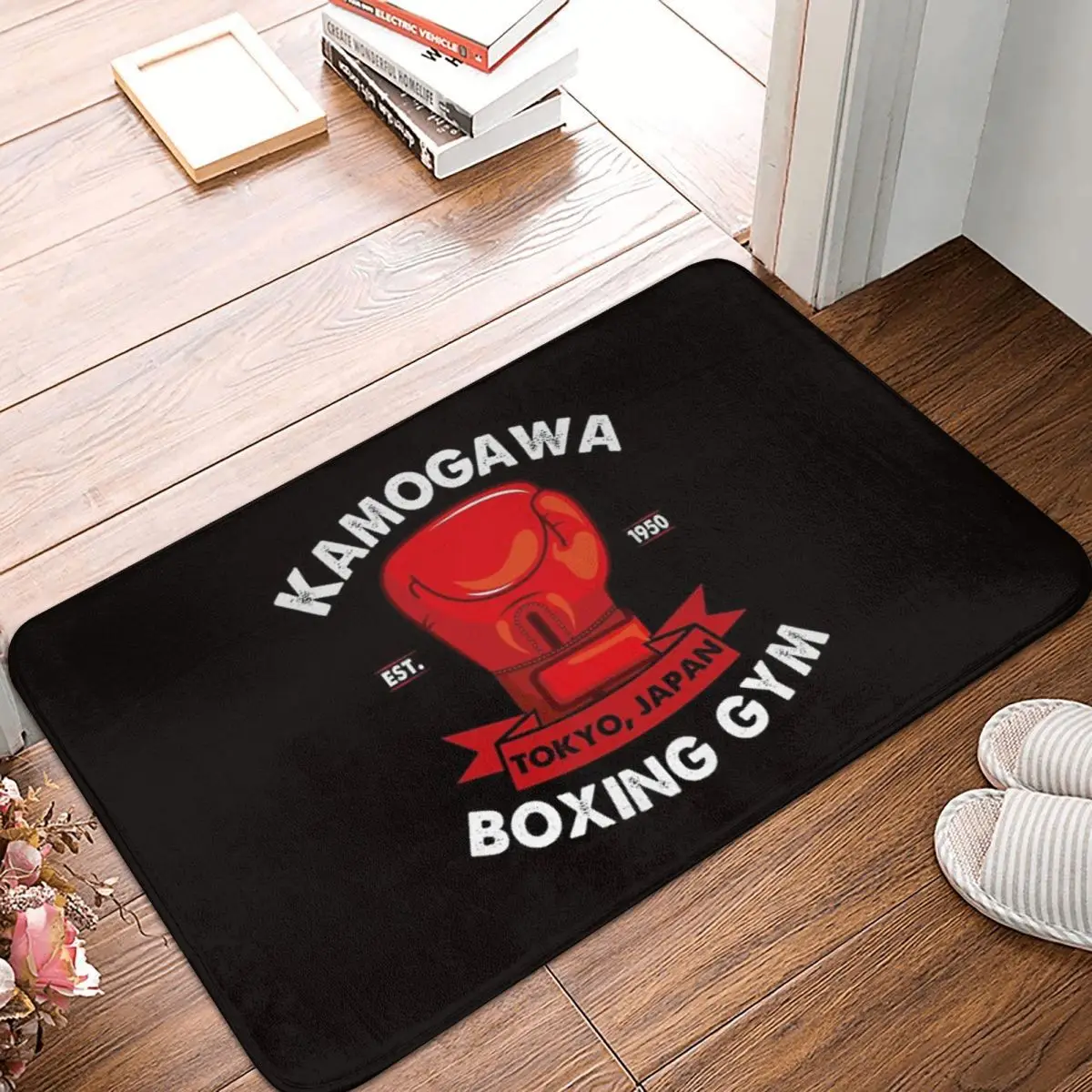 

Коврик Kamogawa для боксерского спортзала, напольные коврики из полиэстера, персонализированные коврики для двери, домашний декор, подарки на день рождения, коврики на заказ