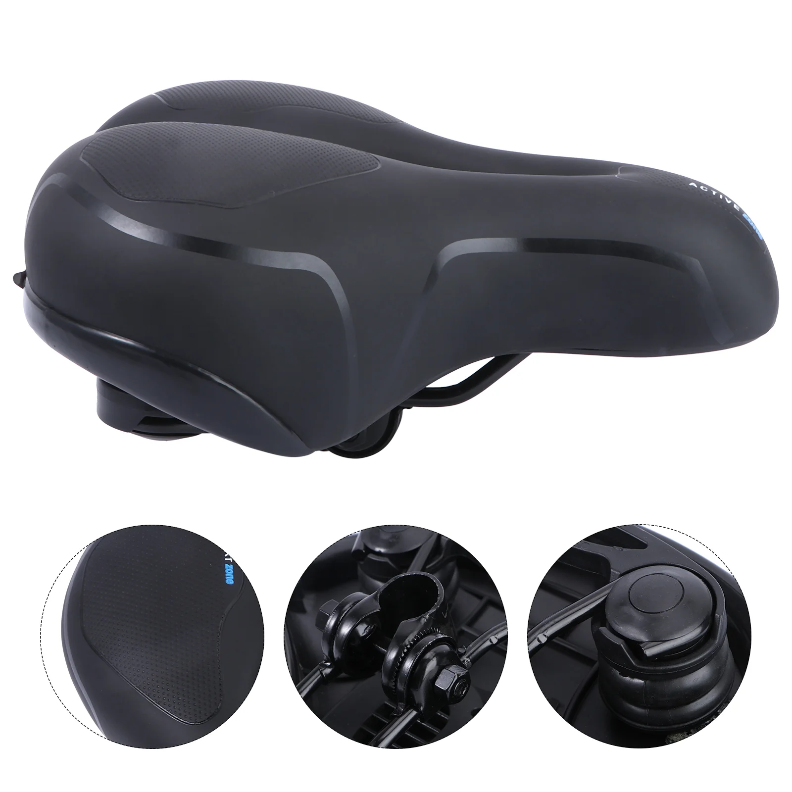 

Bike Saddle Pad Cushion Cover Seat Comfortable Padded Cycling Racer Silicone Electric Road Universal Replacement Oversized Soft