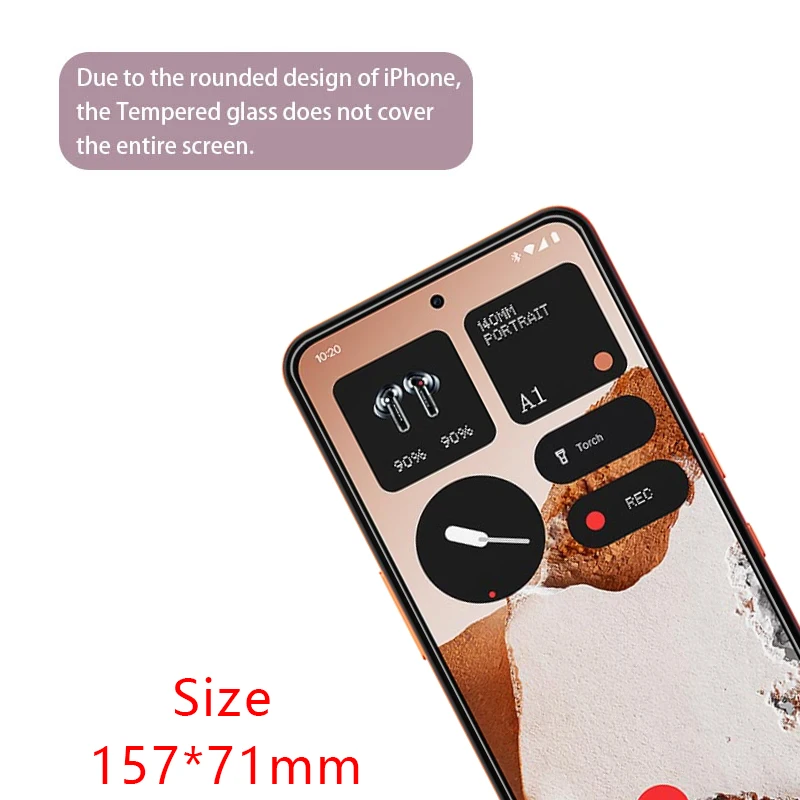 Фото Защитное закаленное стекло для Nothing CMF Phone 1/2 Pro, защитная пленка для CMF Phone 1/2 Pro, пленка-покрытие для Nothing Nothing Phone 1/2 Pro №3