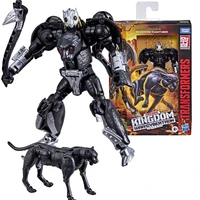 hasbro genuine transformers toys kingdom series sjadow panther anime action figure deformation robot toys for boys kids gifts