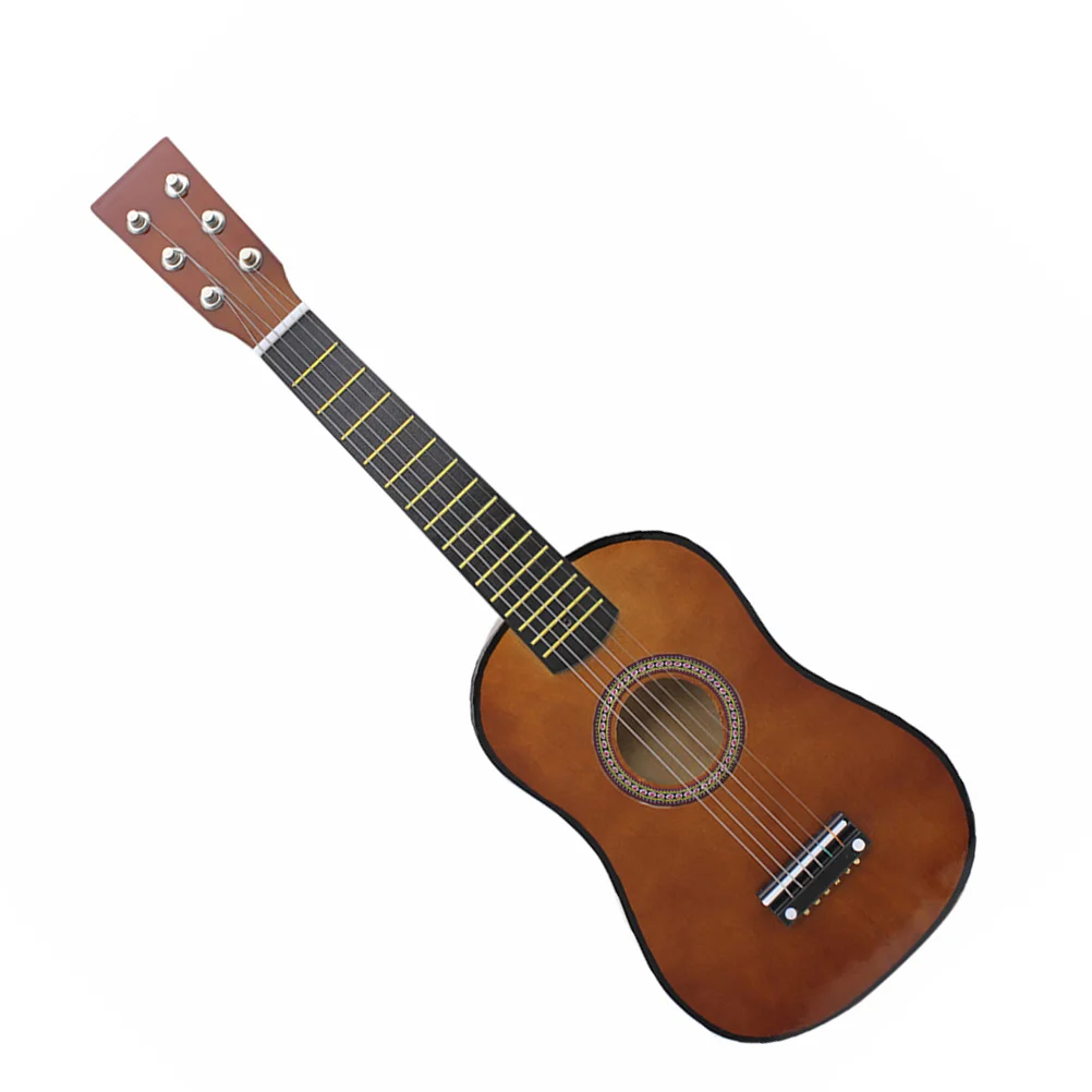 

1Pc Guitar Acoustic Electric Kids Guitar for Girls Nylon Strings 23" Concert Ukulele Funny Guitar Wooden Guitar Sunset
