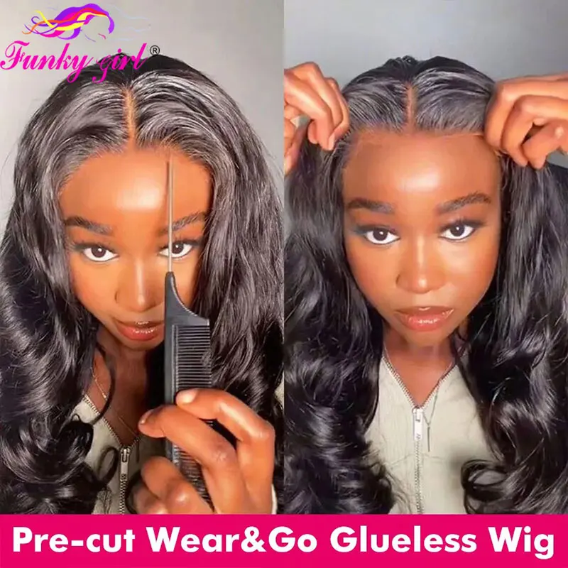 Body Wave Lace Front Wig Glueless Wigs Wear and Go Glueless Body Wavy 100% Human Hair Wig For Women Brazilian Cheap Closure Wigs
