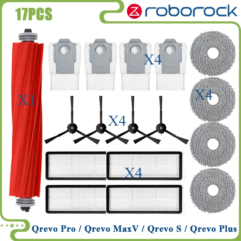 

Roborock Qrevo MaxV / Qrevo Pro / Qrevo S / Qrevo Plus: набор запчастей