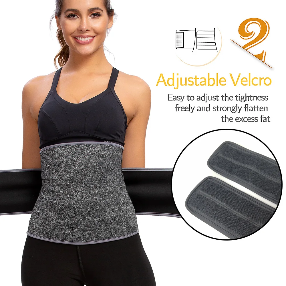SEXYWG Sauna Sweat Belt Waist Trainer Corset for Weight Loss Fat Burning Sweat Belt Fajas Waist Cincher