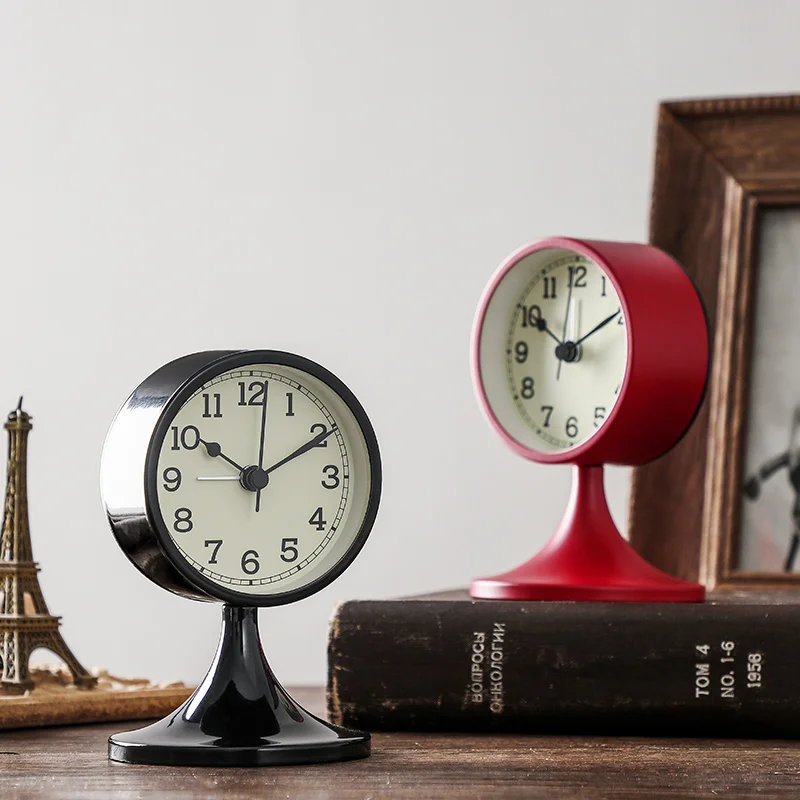 

Modern minimalist alarm clock creative Nordic style students use high face value personalized small alarm clock bedroom desktop