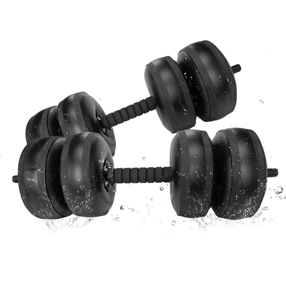 Adjustable Dumbell 30-35 KG Heavy Weight PVC Water-Filled Dumbbell Set Exercise Gym Lifiting Fitness Training Sports Equipment
