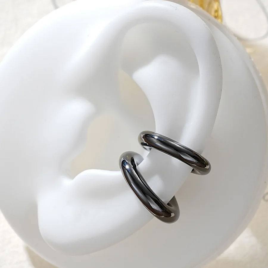 Серьги-клипсы женские металлические без пирсинга поддельные украшения