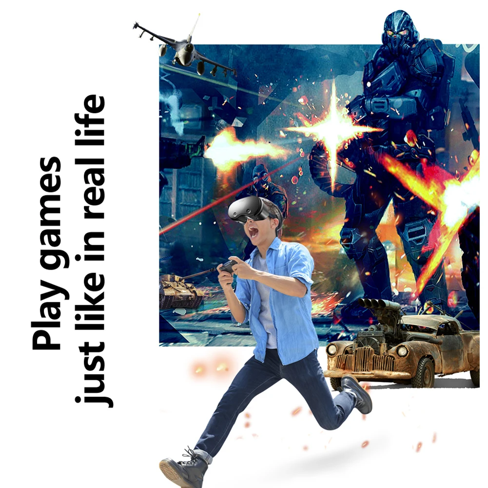 3D VR Glasses Headset Smart Virtual Reality for Smartphones Mobile Phone 7 Inches 120 Degree Wide Angle Lens |