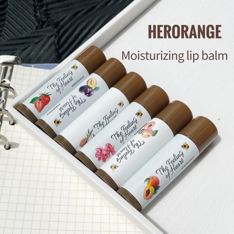 Фруктовый бальзам для губ увлажняющий питательный блеск губная помада с