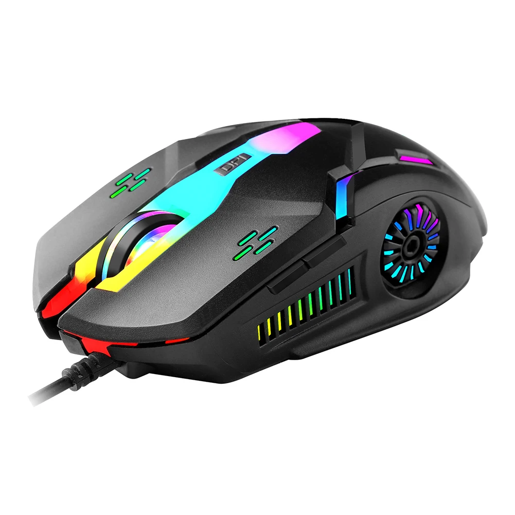 Мышь игровая Механическая RGB, 3200 DPI, 4 скорости, 6 кнопок
