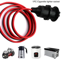 car cigarette lighter female socket with insurance 20a threaded seat connecters extension cable for vehicle inverter 30cm1m2m