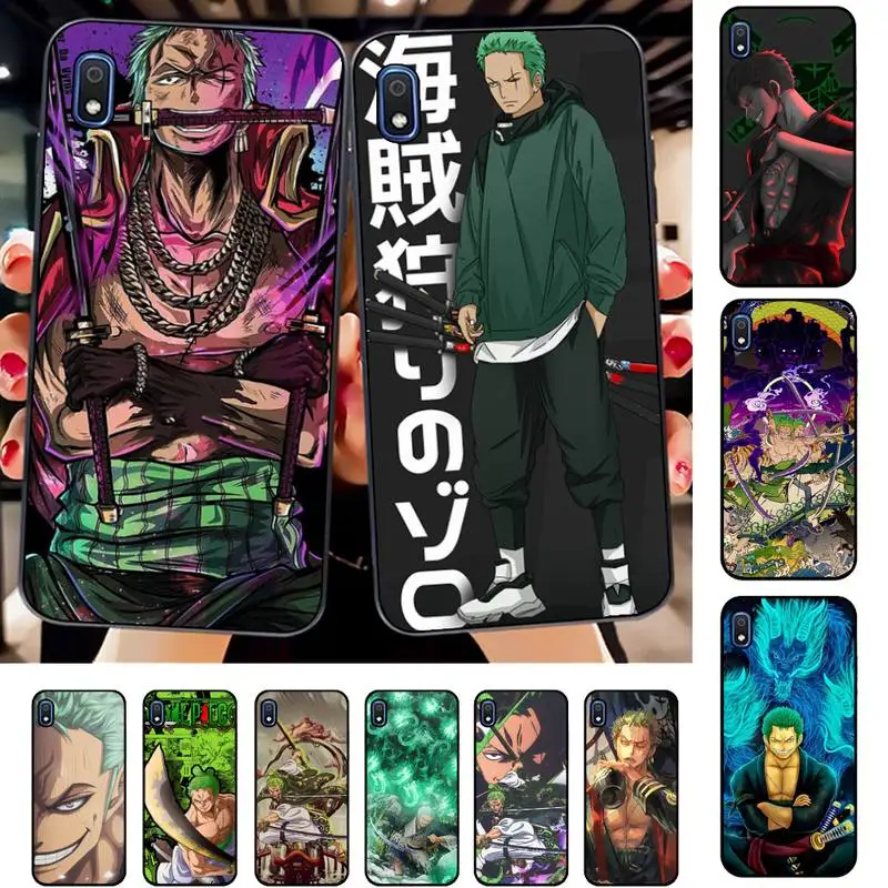 

MINISO ONE-PIECE Roronoa Zoro Phone Case for Samsung A51 01 50 71 21S 70 31 40 30 10 20 S E 11 91 A7 A8 2018