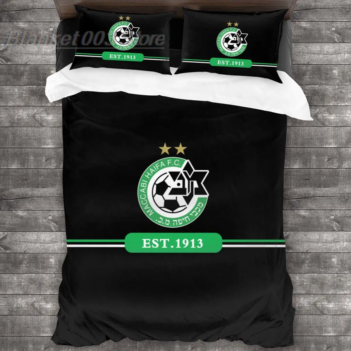 

1913 Maccabi Haifa FC Bedding Set Twin Full Queen King Size Bed Set Adulte Kid Bedroom Duvet Cover Sets 3D Print 030
