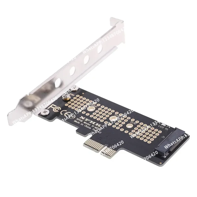 Фото Карта-адаптер NVMe PCIe X4 X2 M.2 NGFF SSD на PCIe X1 с винтами, полноразмерная, 1 шт. №3