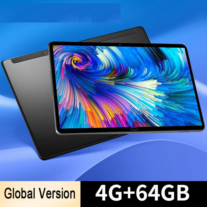 

2023 New 10.1 Inch Tablet 4G+64GB Tablet Pc Dual SIM Call Phone WIFI GPS Glass Screen Tablets PC Android 9.0 Tablet